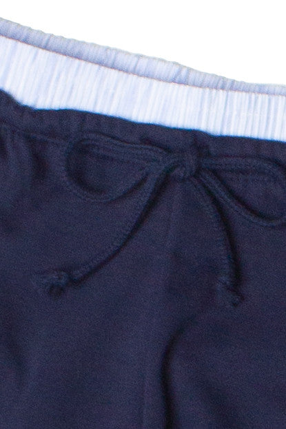 Boxer Waistband Wide Leg Sweatpants