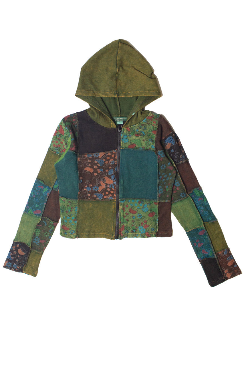 Mushroom Patchwork Hoodie