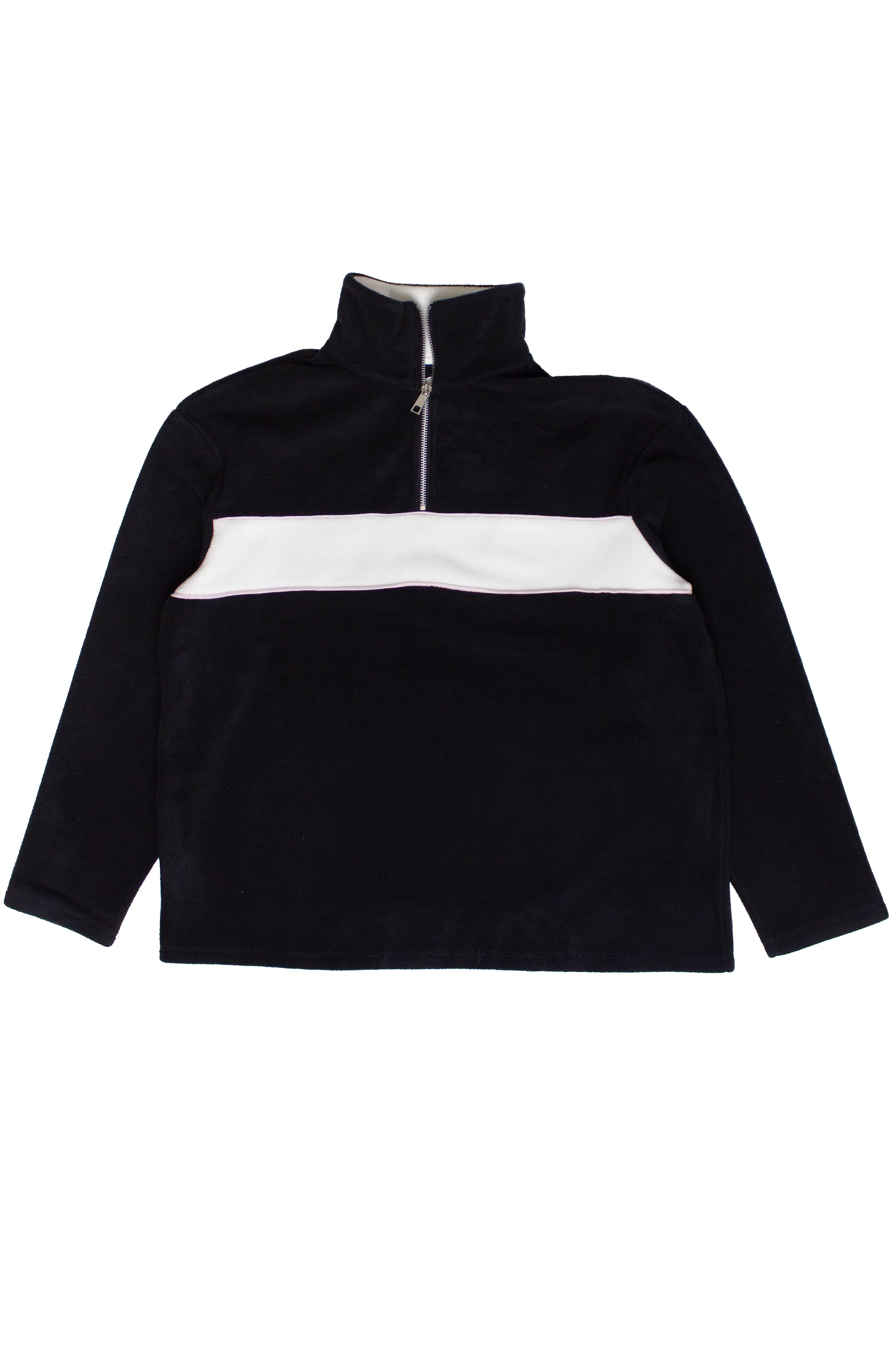 Polar Fleece Quarter Zip Sweatshirt - Black
