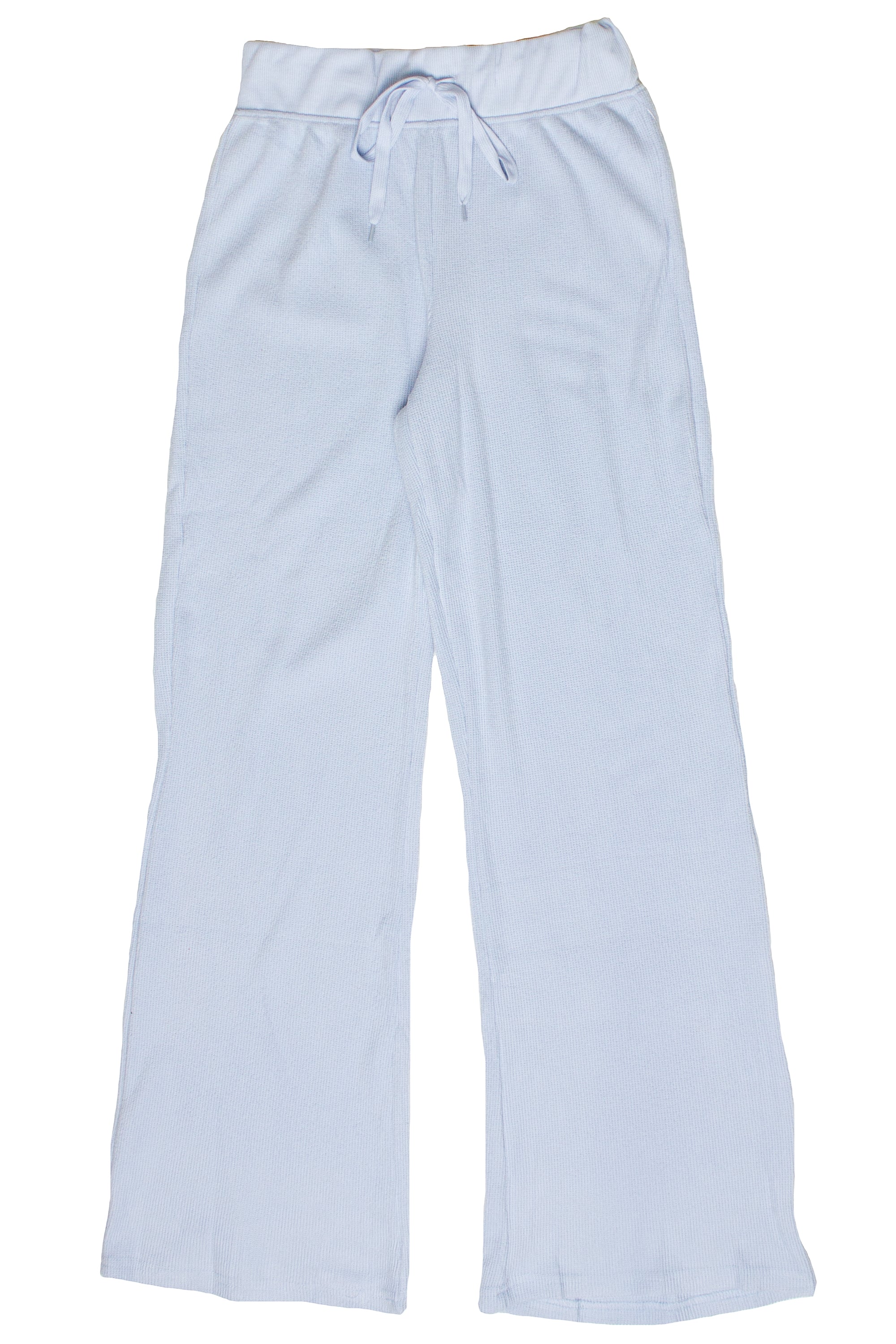 Waffle Knit Lounge Pants - Light Blue
