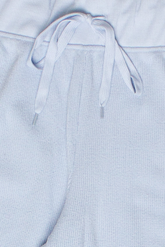 Waffle Knit Lounge Pants - Light Blue