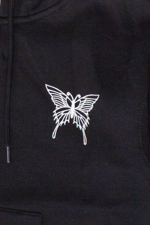 Rhinestone Butterfly Hoodie