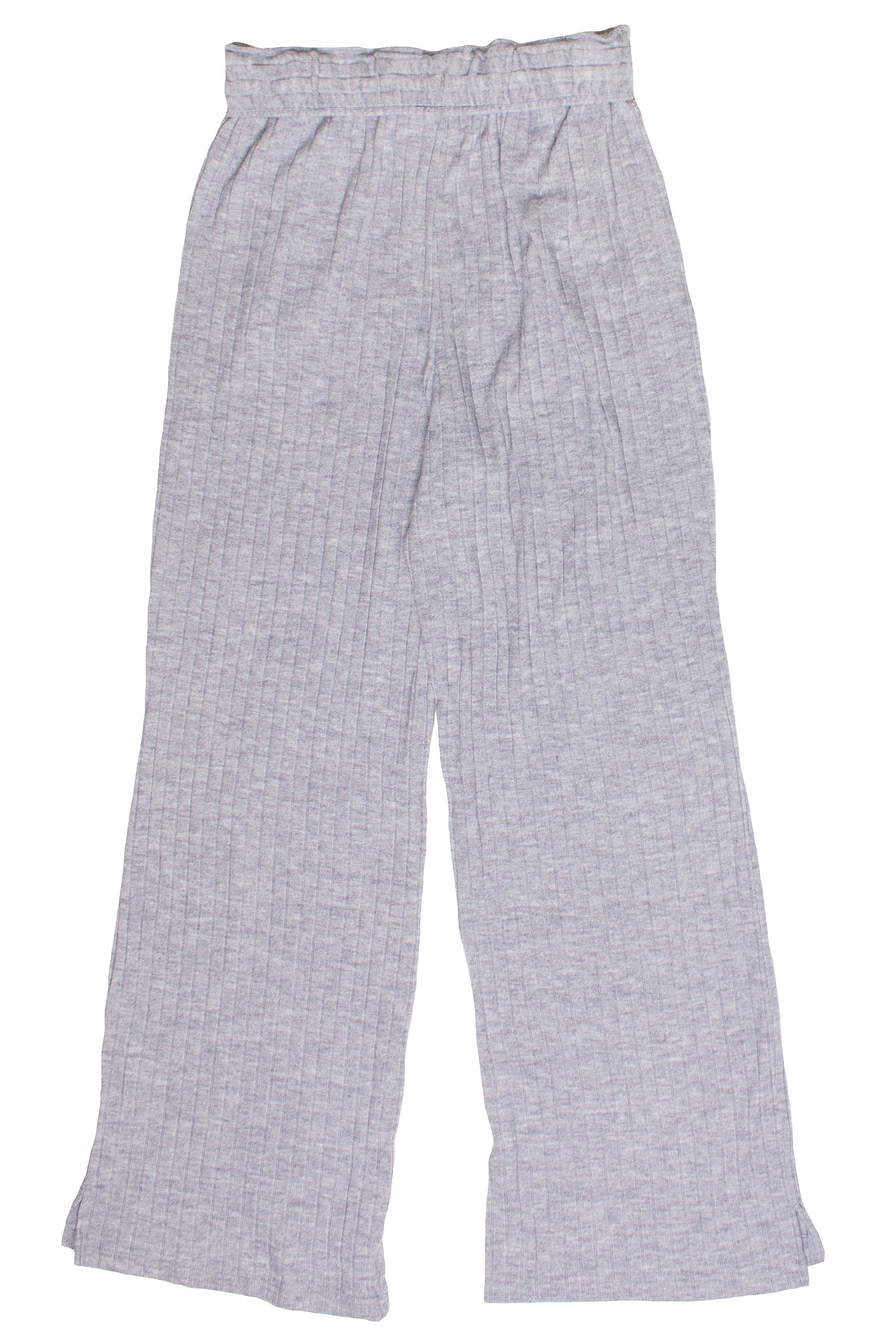 Foldover Ribbed Wide Leg Sweatpants