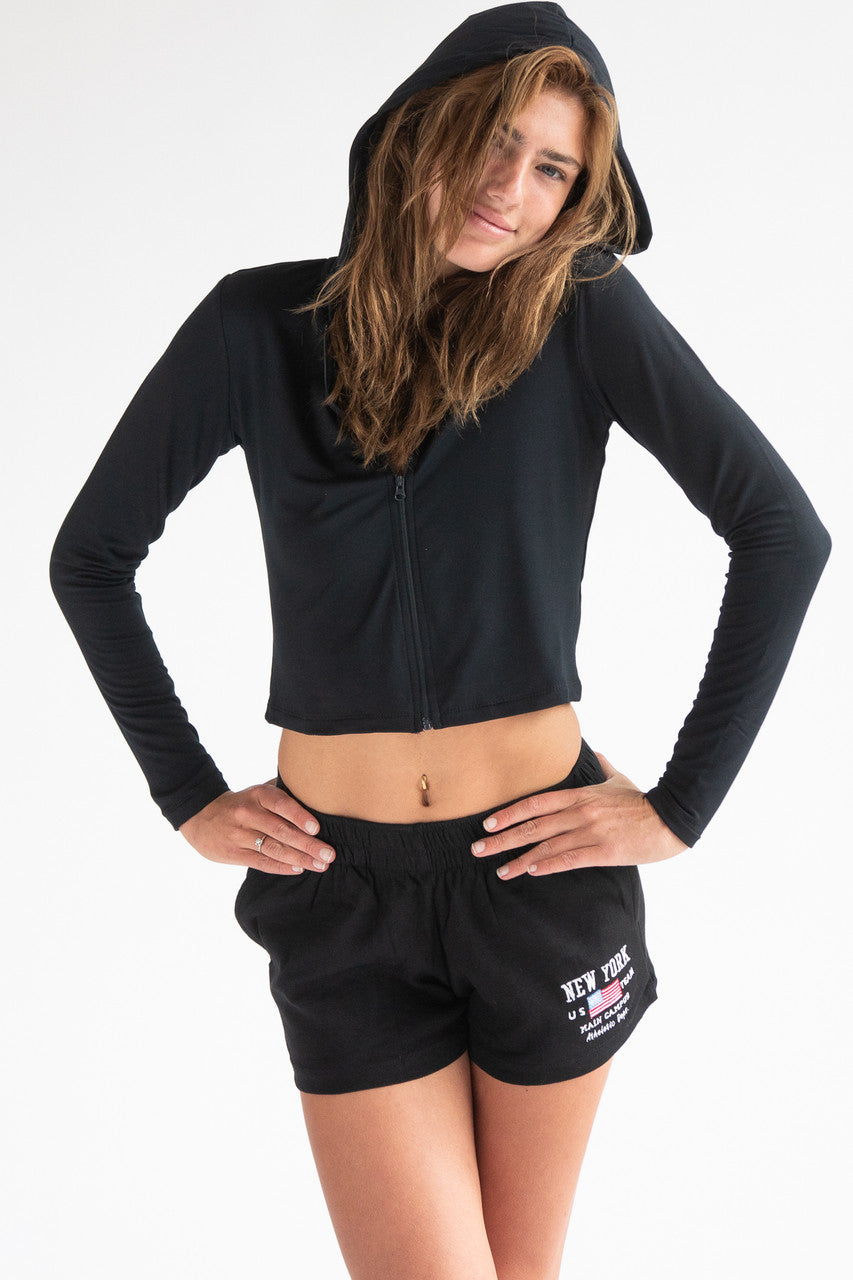 Fleece Lined Zip Up Hoodie