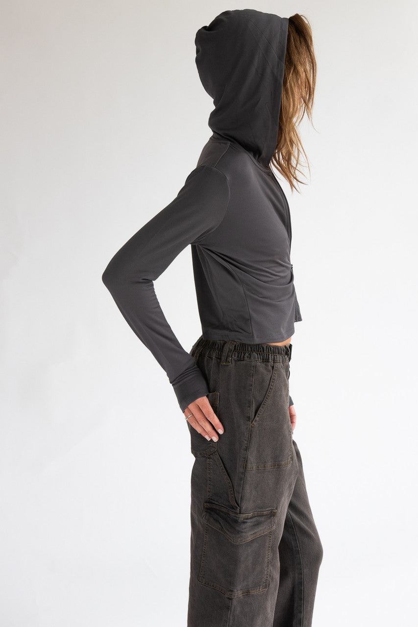 Fleece Lined Zip Up Hoodie