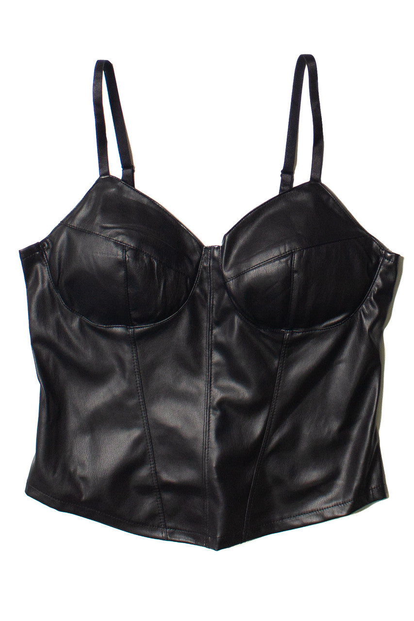 Pleather Bustier