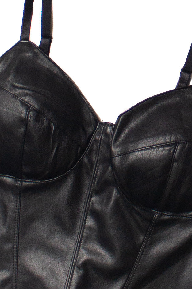 Pleather Bustier