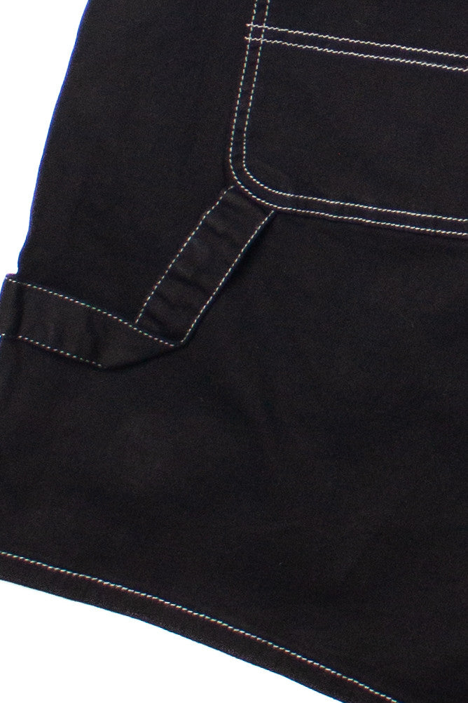 Extended Sizes Black Carpenter Shorts
