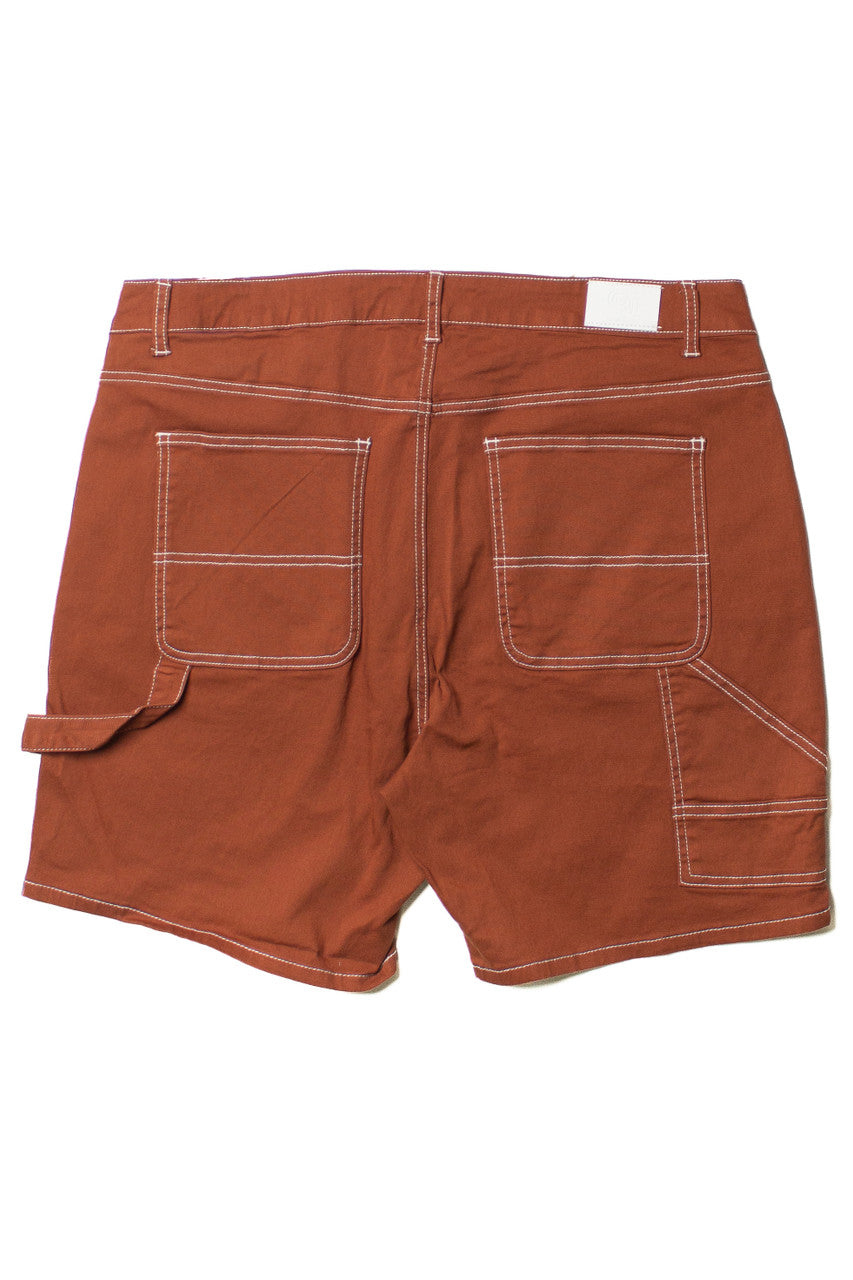 Extended Sizes Brown Carpenter Shorts