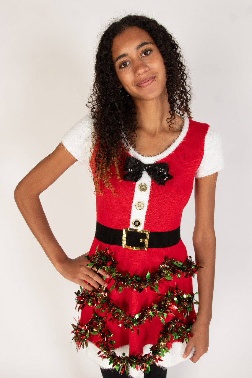 Santa Tinsel Dress