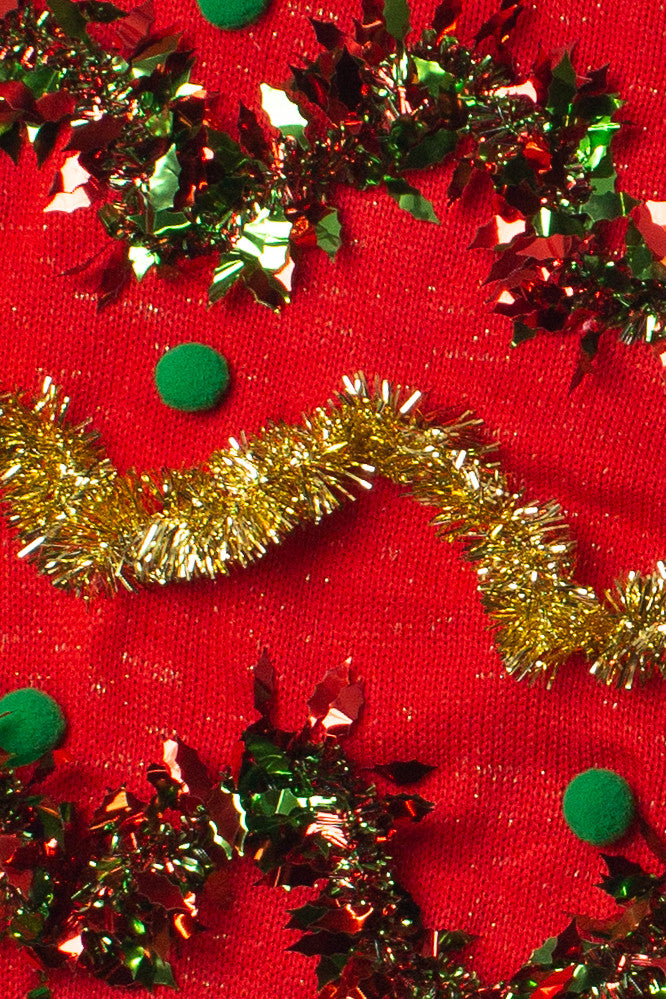 All Over Tinsel Christmas Sweater