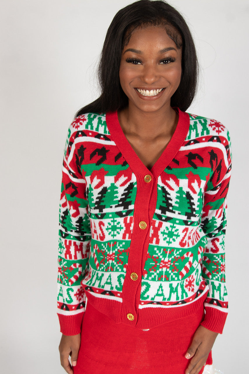 Fair Isle Christmas Cardigan