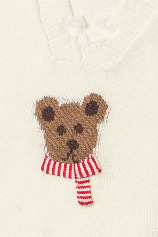 Cozy Bears Distressed Sweater
