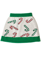 Christmas Candy Cane Sweater Skirt