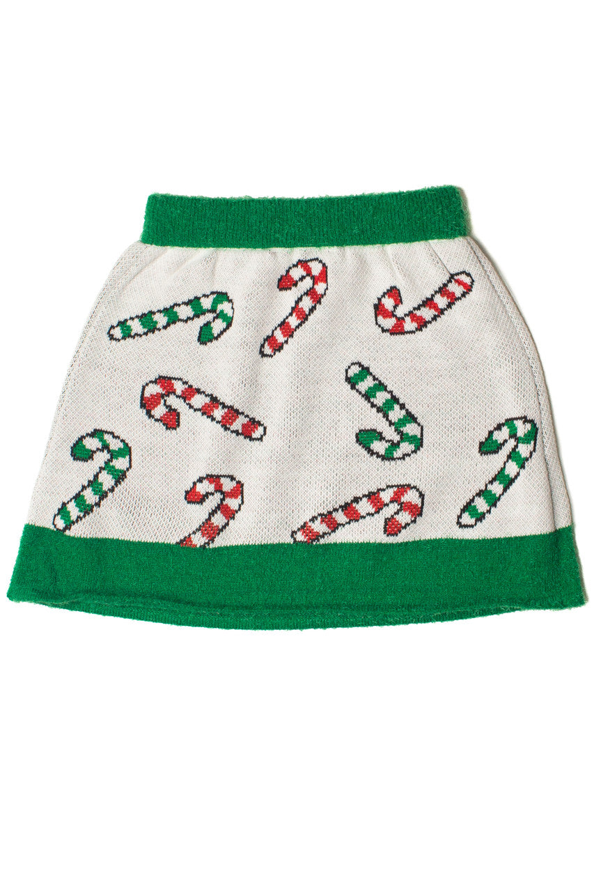 Christmas Candy Cane Sweater Skirt
