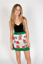 Christmas Candy Cane Sweater Skirt