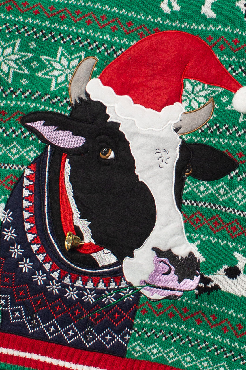 Jingle Cowbell Christmas Sweater