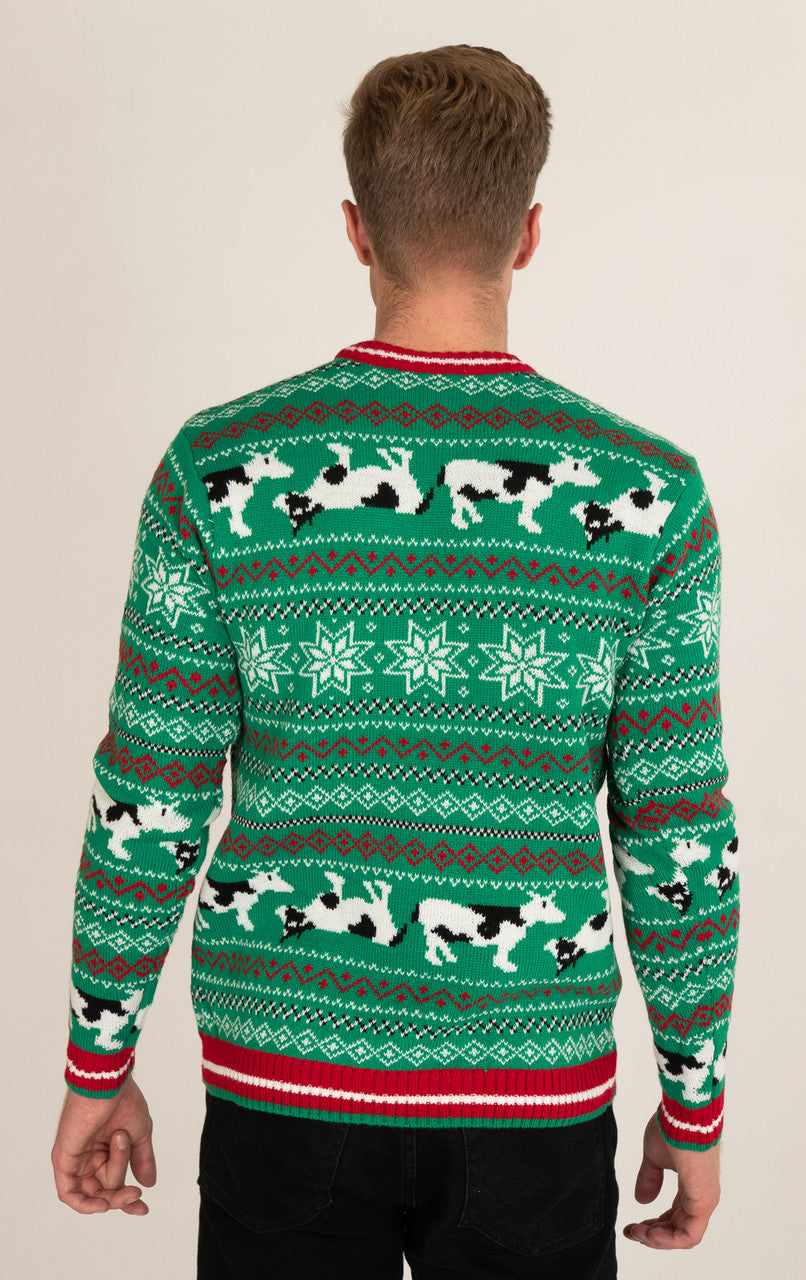 Jingle Cowbell Christmas Sweater