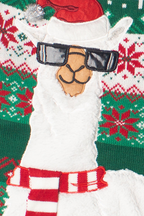 Cool Llama Christmas Sweater