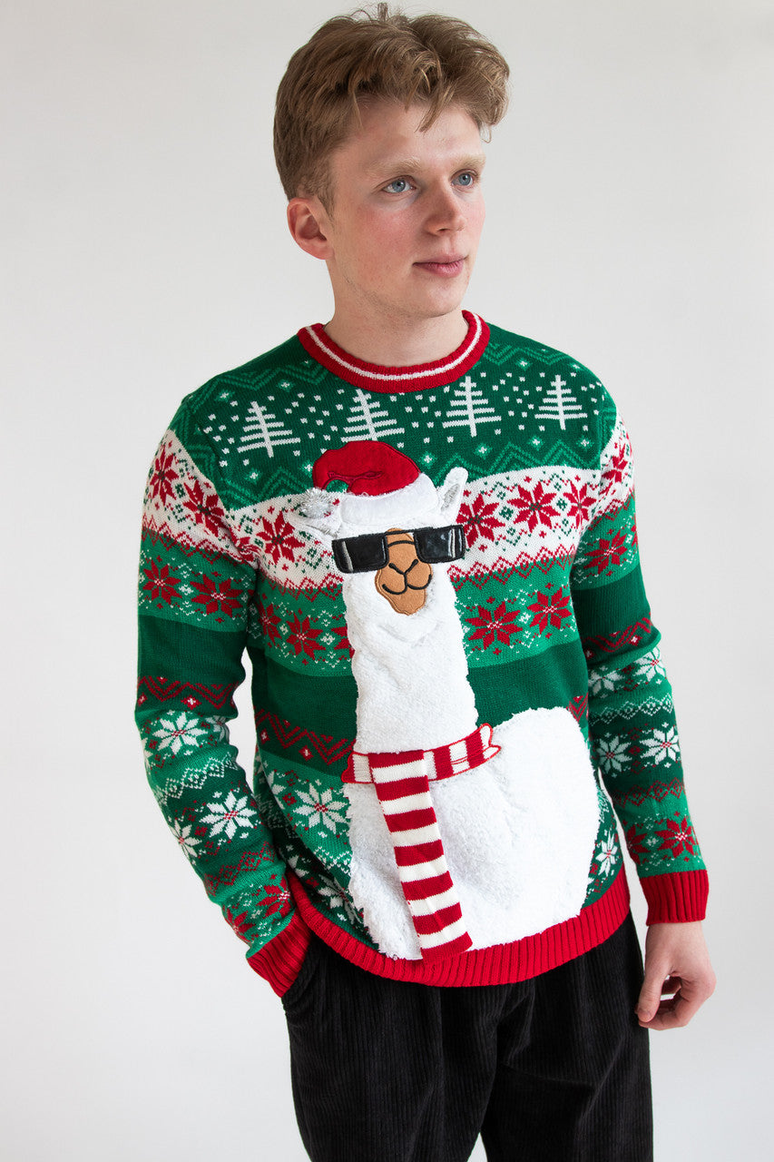 Cool Llama Christmas Sweater
