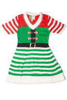 Peppermint Elf Christmas Sweater Dress