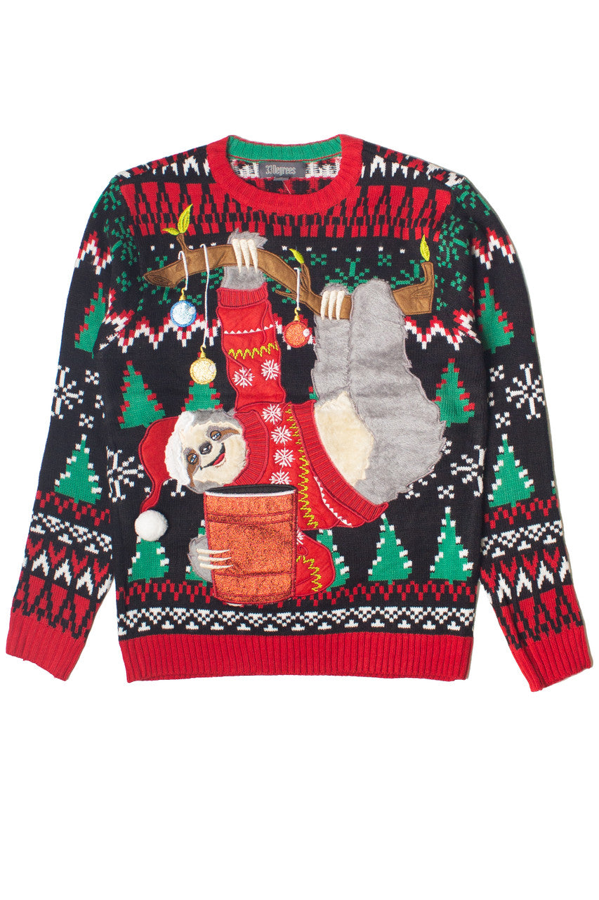 Jolly Sloth Christmas Sweater