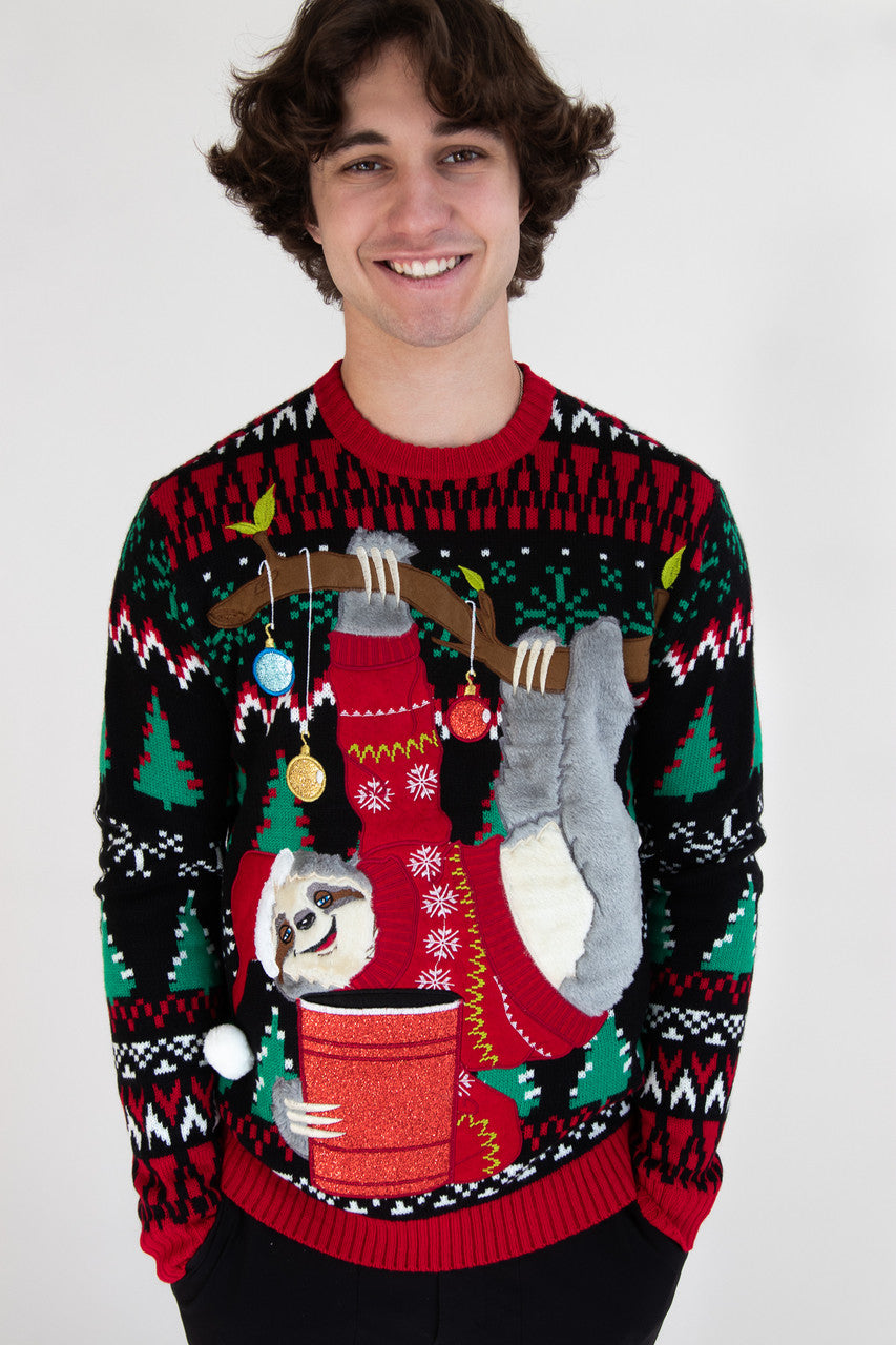 Jolly Sloth Christmas Sweater