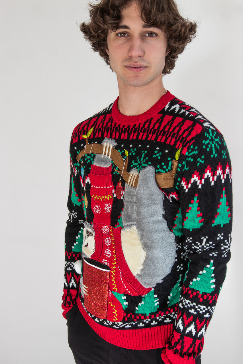 Jolly Sloth Christmas Sweater
