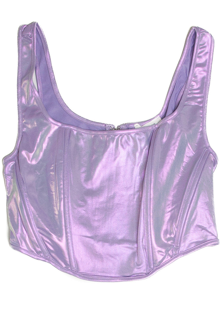 Lavender Iridescent Corset Style Tank