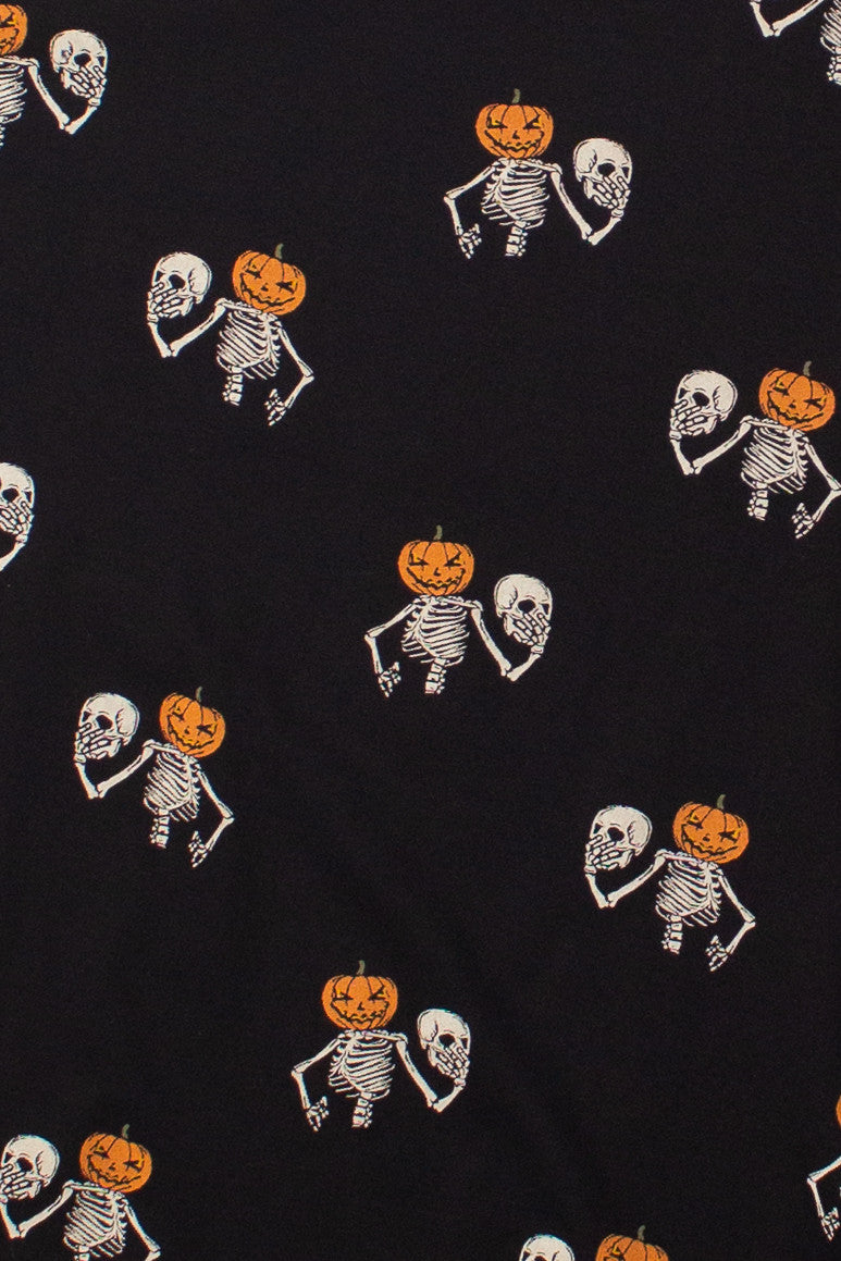 Pumpkin Head Skeleton Tee