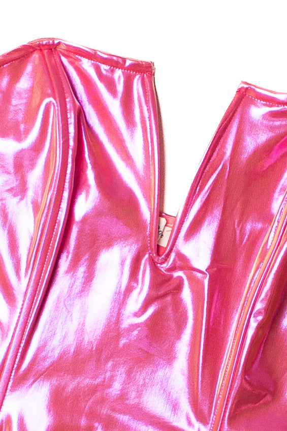 Strapless Pink Shimmer Bodysuit
