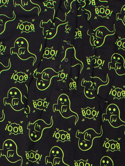 Neon Ghost Hooded Onesie