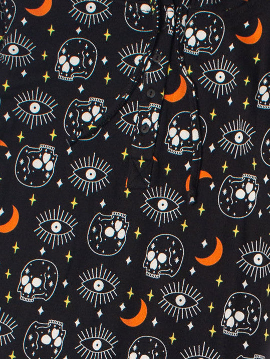Celestial Skull Hooded Onesie