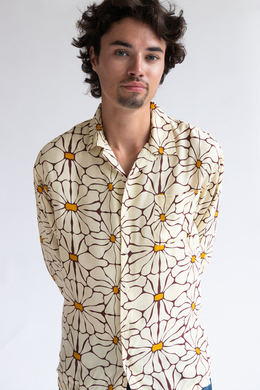 Nifty Daisies Long Sleeve Button Up Shirt