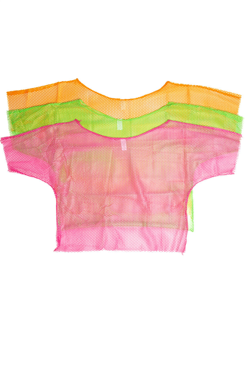 Neon Fishnet Top