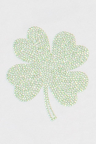 Rhinestone Shamrock Mesh Tee