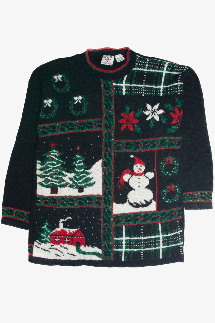 Vintage Black Ugly Christmas Sweater 59555