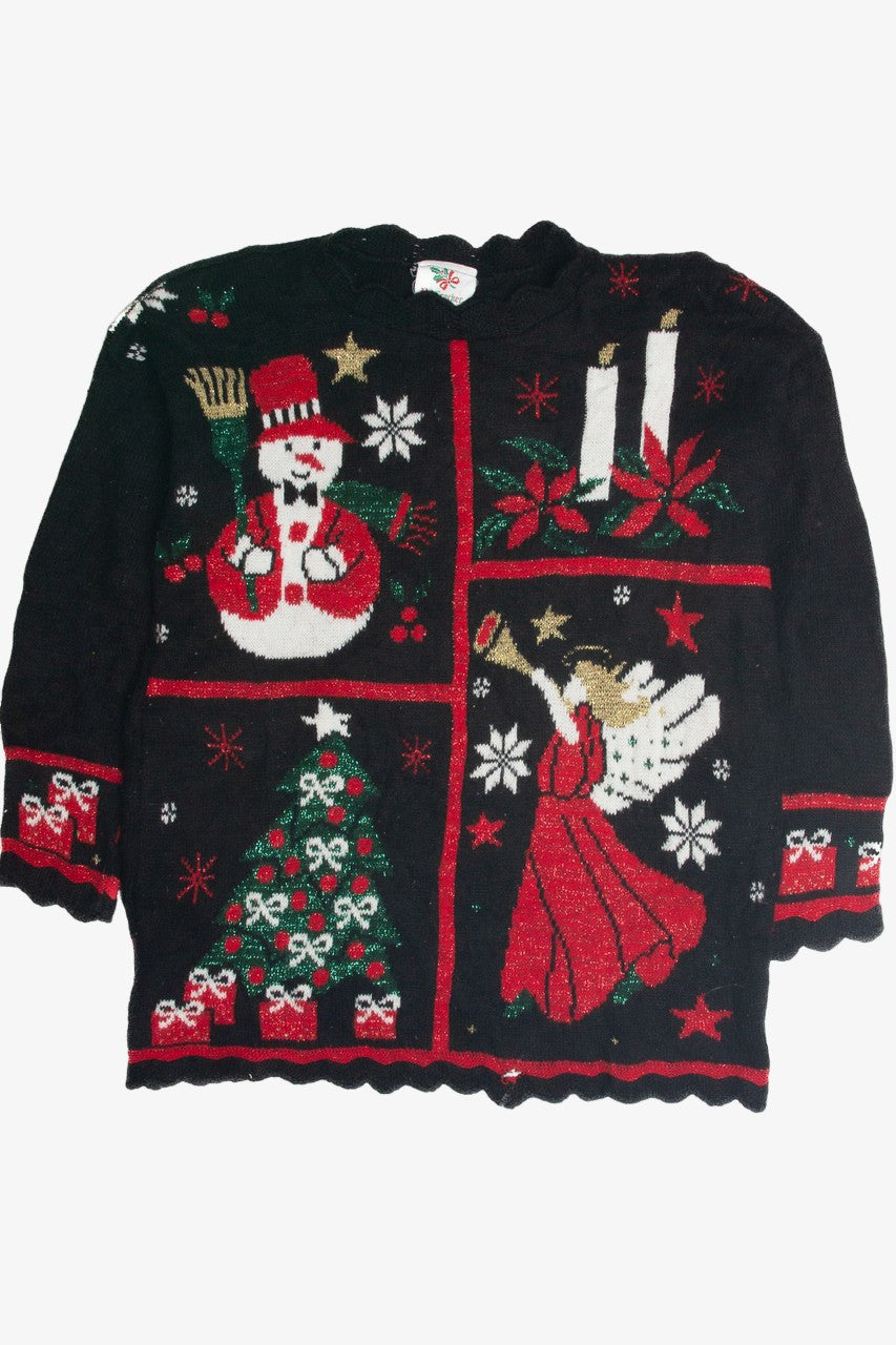 Vintage Black Christmas Sweater 59558