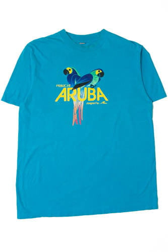 Vintage Aruba Parrots Single Stitch T-Shirt (1990s)