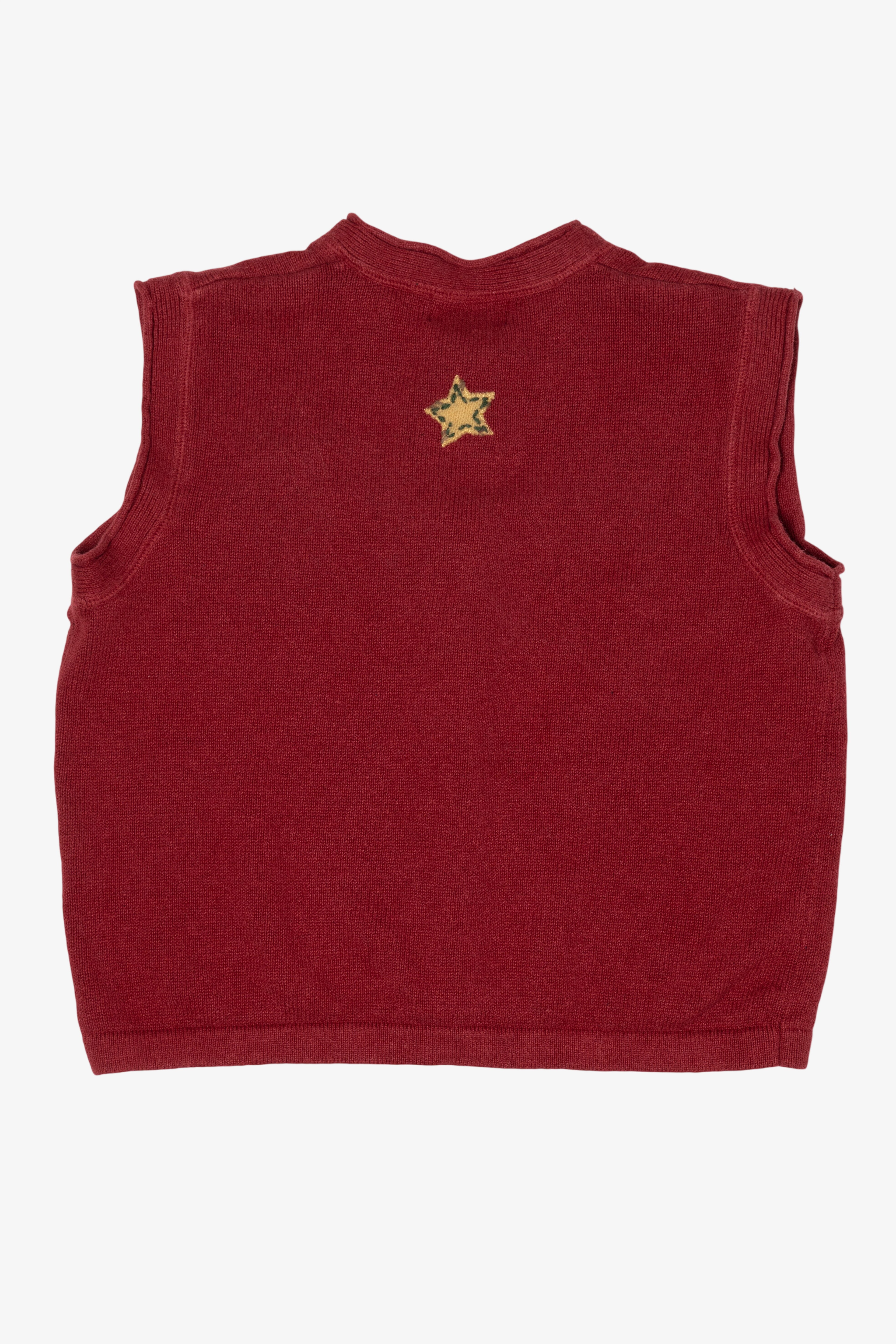 Vintage Red Woolrich Angels Ugly Christmas Vest (1990s)