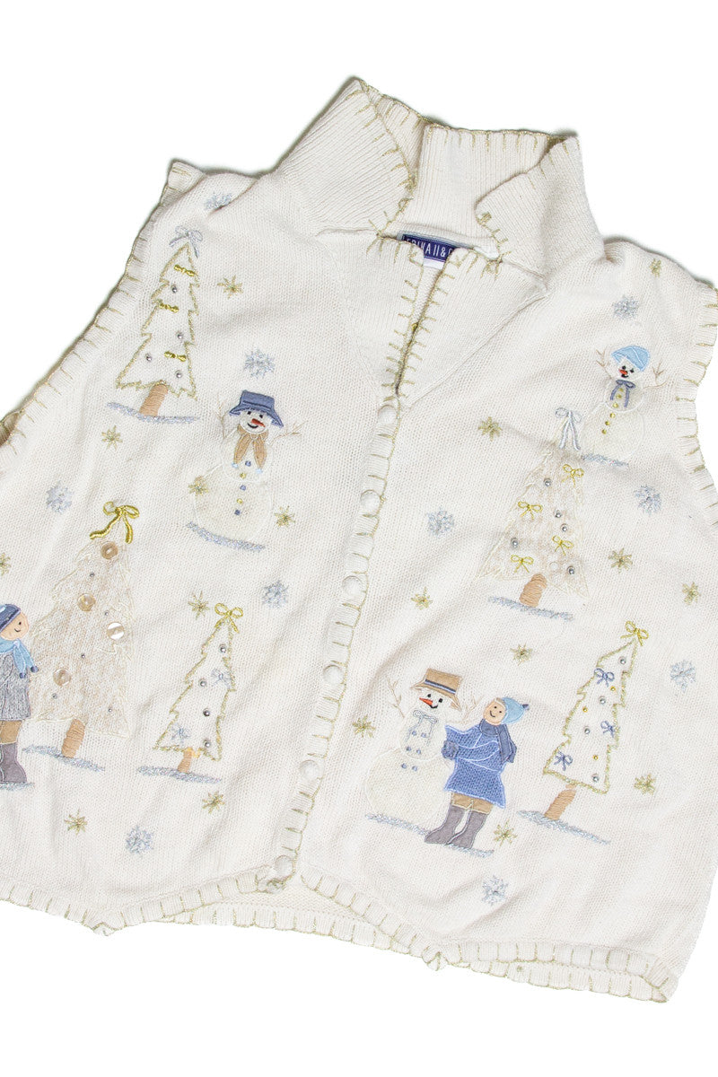 White Ugly Christmas Vest 59209