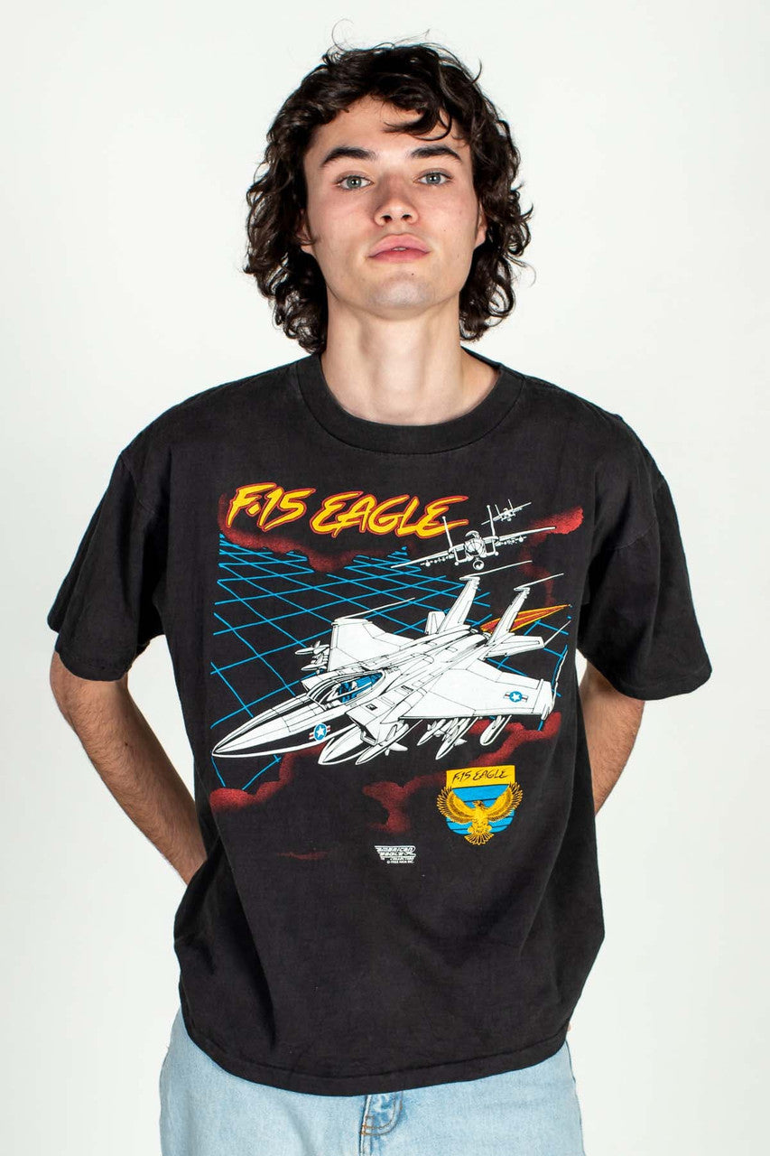Vintage F-15 Eagle Spec Sheet Shirt (1988)