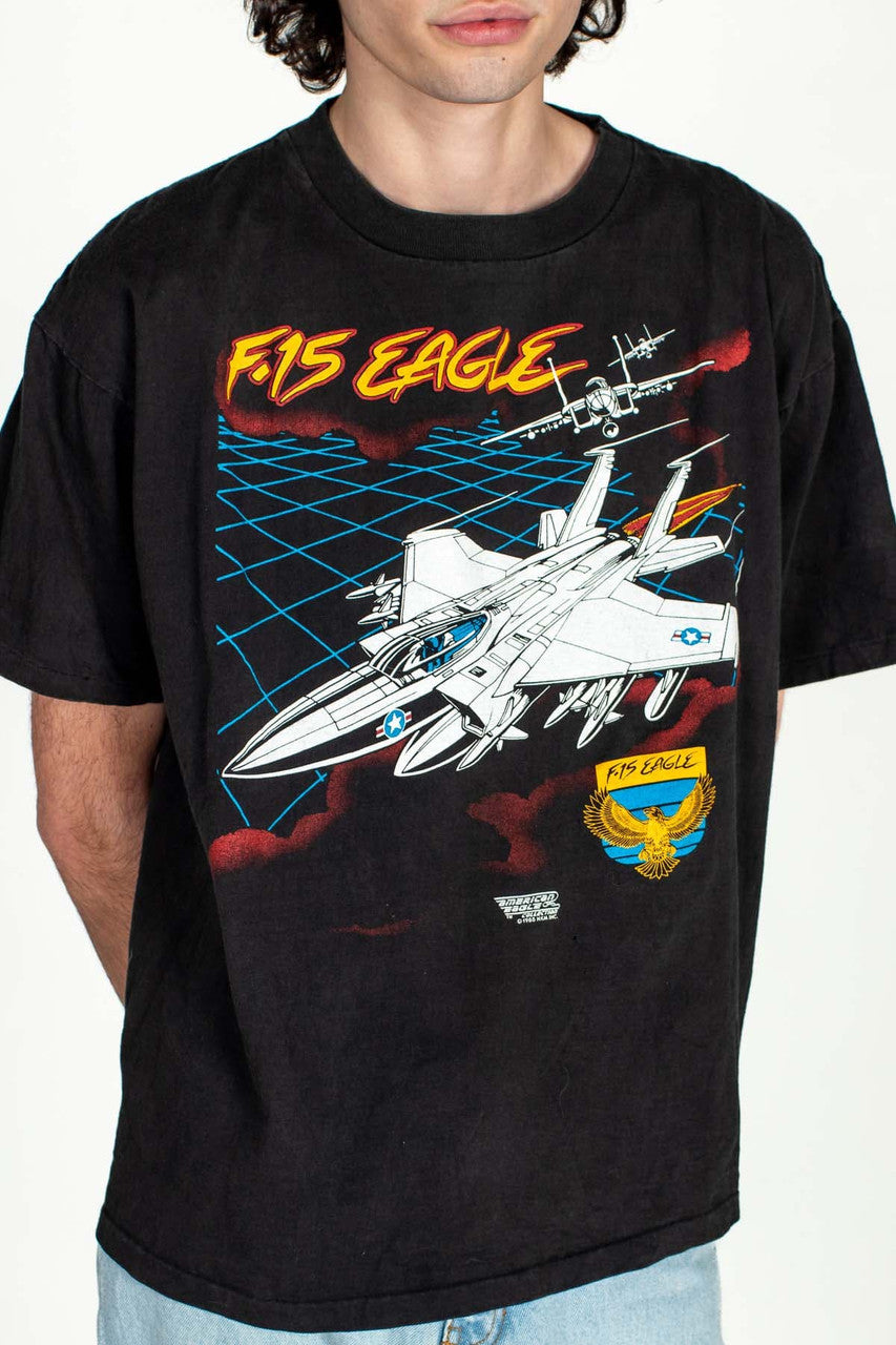 Vintage F-15 Eagle Spec Sheet Shirt (1988)
