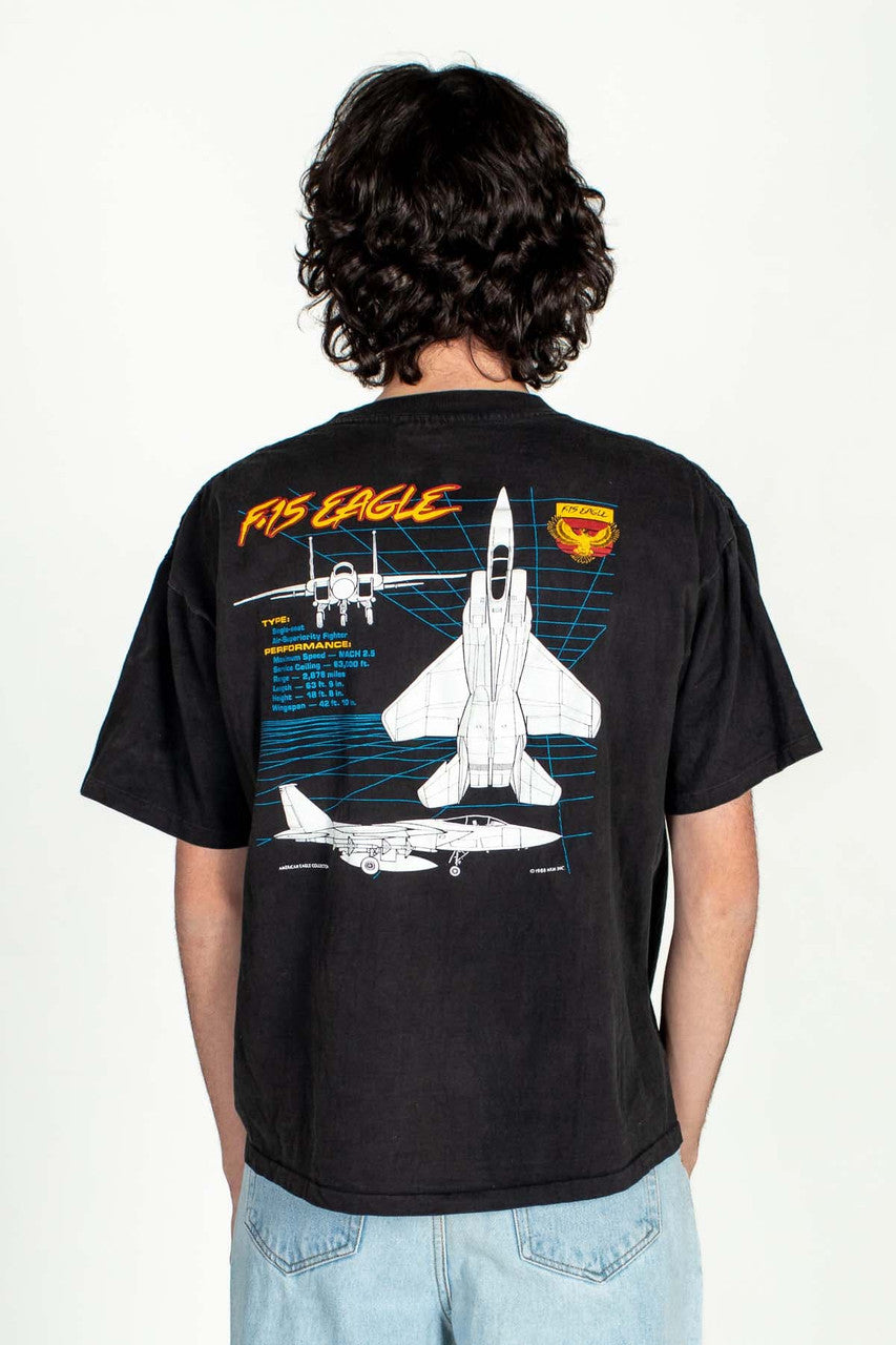 Vintage F-15 Eagle Spec Sheet Shirt (1988)