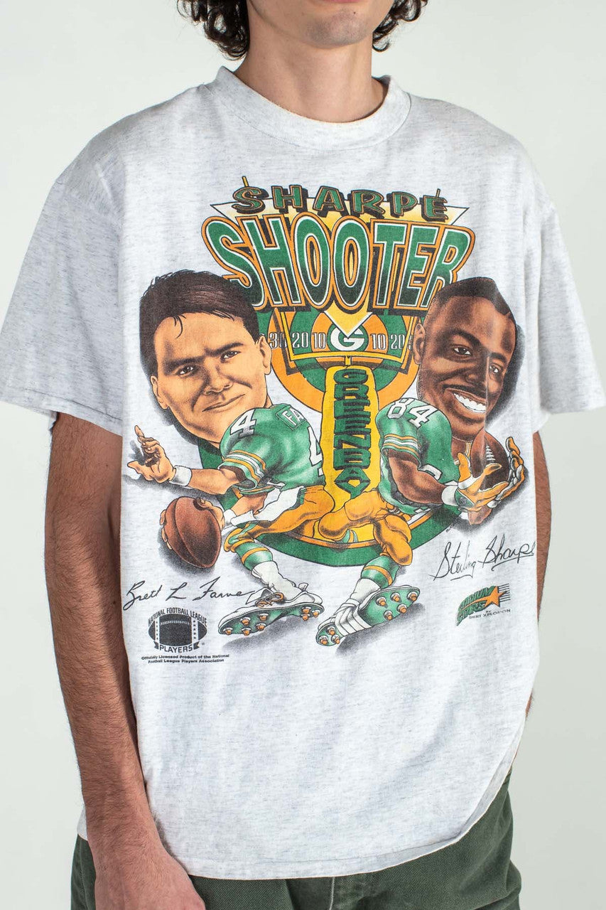 Vintage Brett Farve and Sterling Sharpe Packers Shirt (1990s)