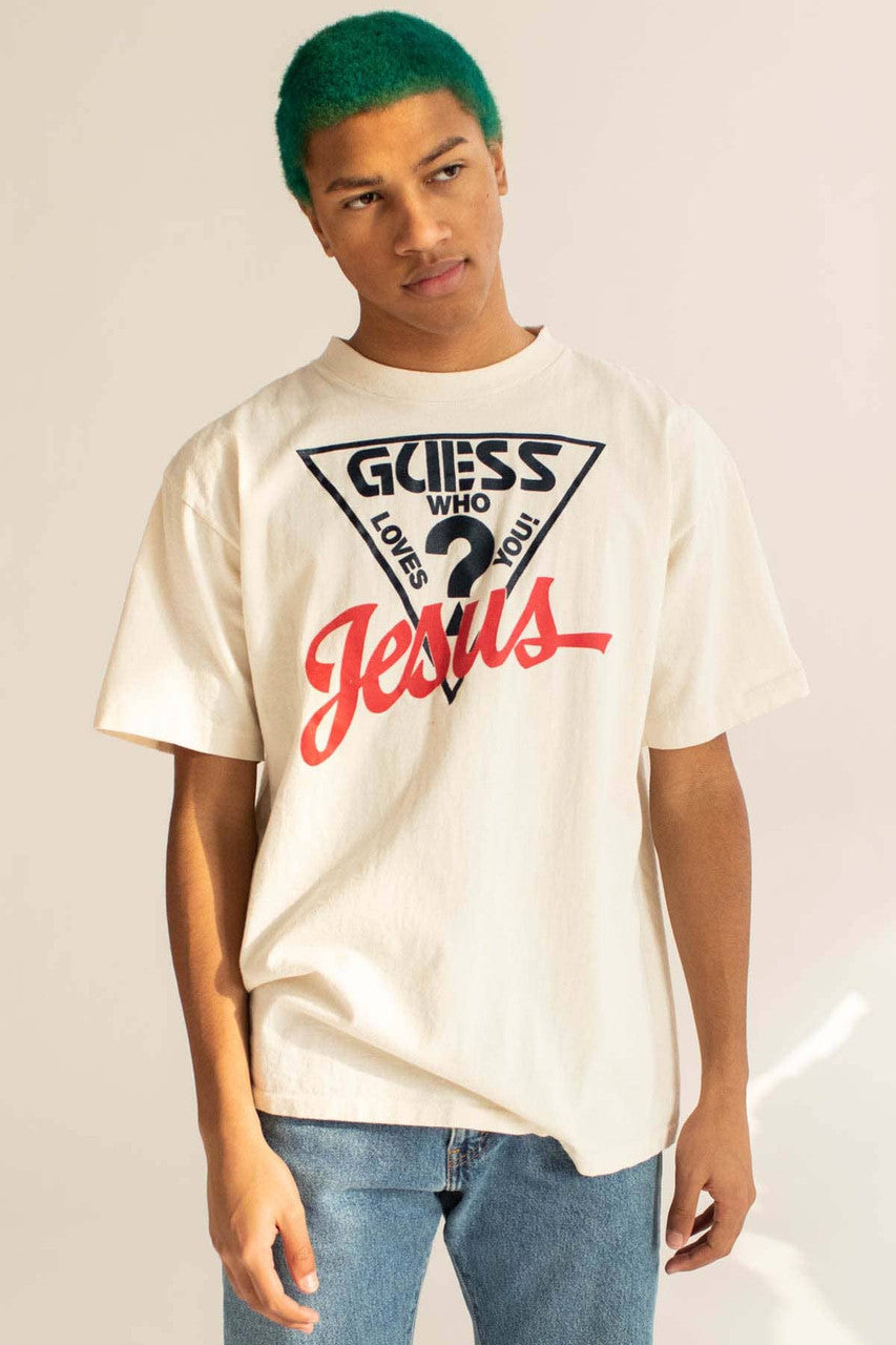 "Guess" Who Loves You T-Shirt (Single Stitch)