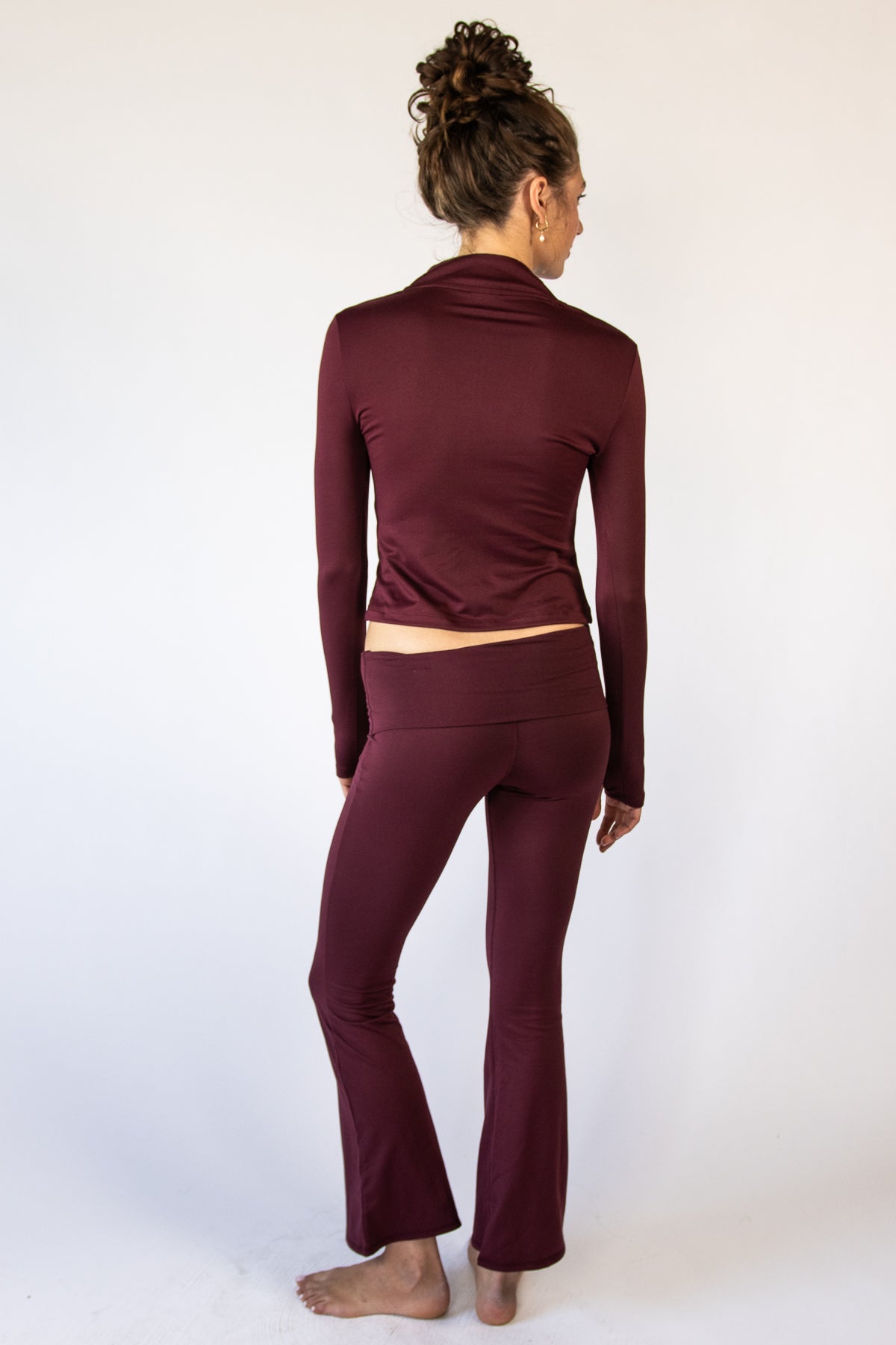 Two Way Zip Fleece Lined Top