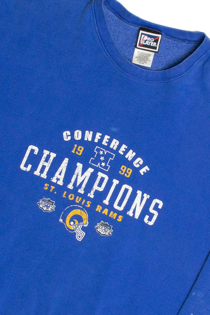 Vintage 1999 St. Louis Rams Conference Champions Sweatshirt