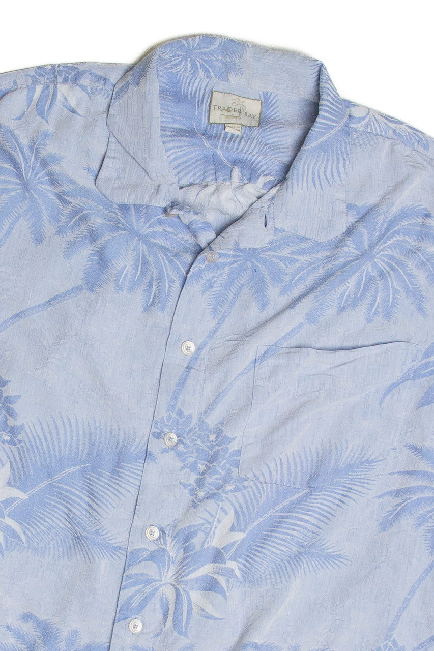 Vintage Light Blue Hawaiian Shirt