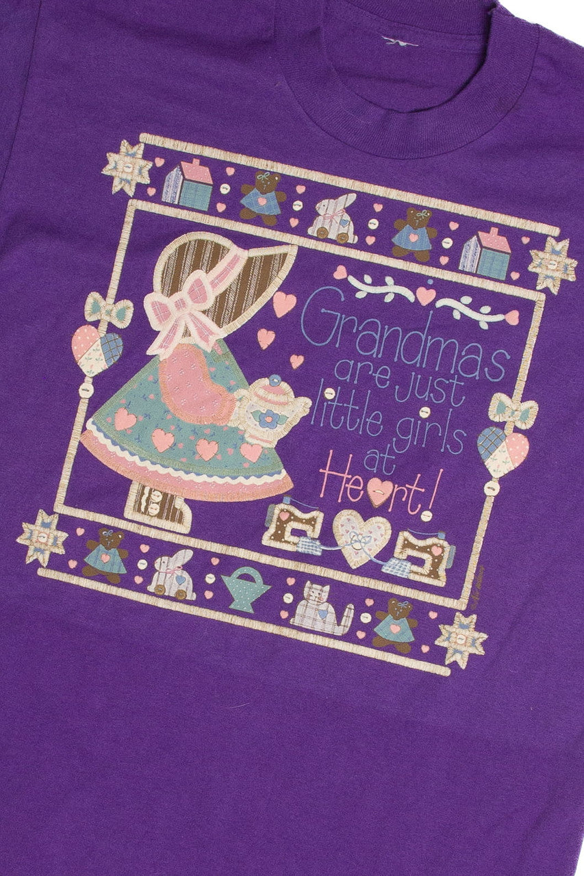 Vintage Grandma Embossed T-Shirt 8682